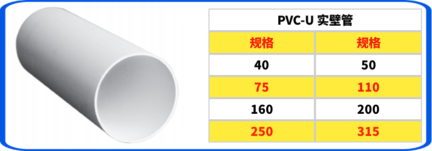 PVC-U实壁管